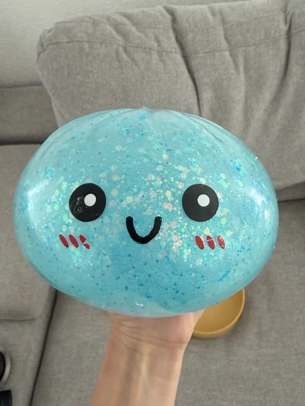 Glittery Blue Squishy Dumpling